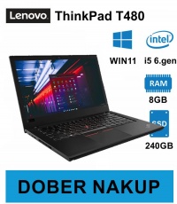 AKCIJA Lenovo ThinkPad T480 Touch i5- 8350u/8GB/256GB NVME SSD/webcam/1920x1080 RABLJEN